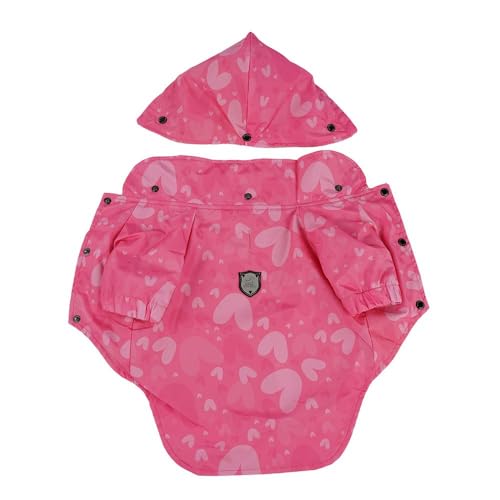 IZOCOOL - Tas Hundemantel wasserdichte Hunde Winter Warm Mantel für Kleine Mittlere Große Hunde Regenmantel Welpen Gepolstert Puffer Weste Haustier Kleidung (Pink, M) von IZOCOOL