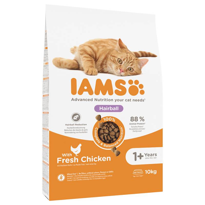 10 kg IAMS Advanced Nutrition zum Sonderpreis! - Hairball mit Huhn 10 kg von Iams