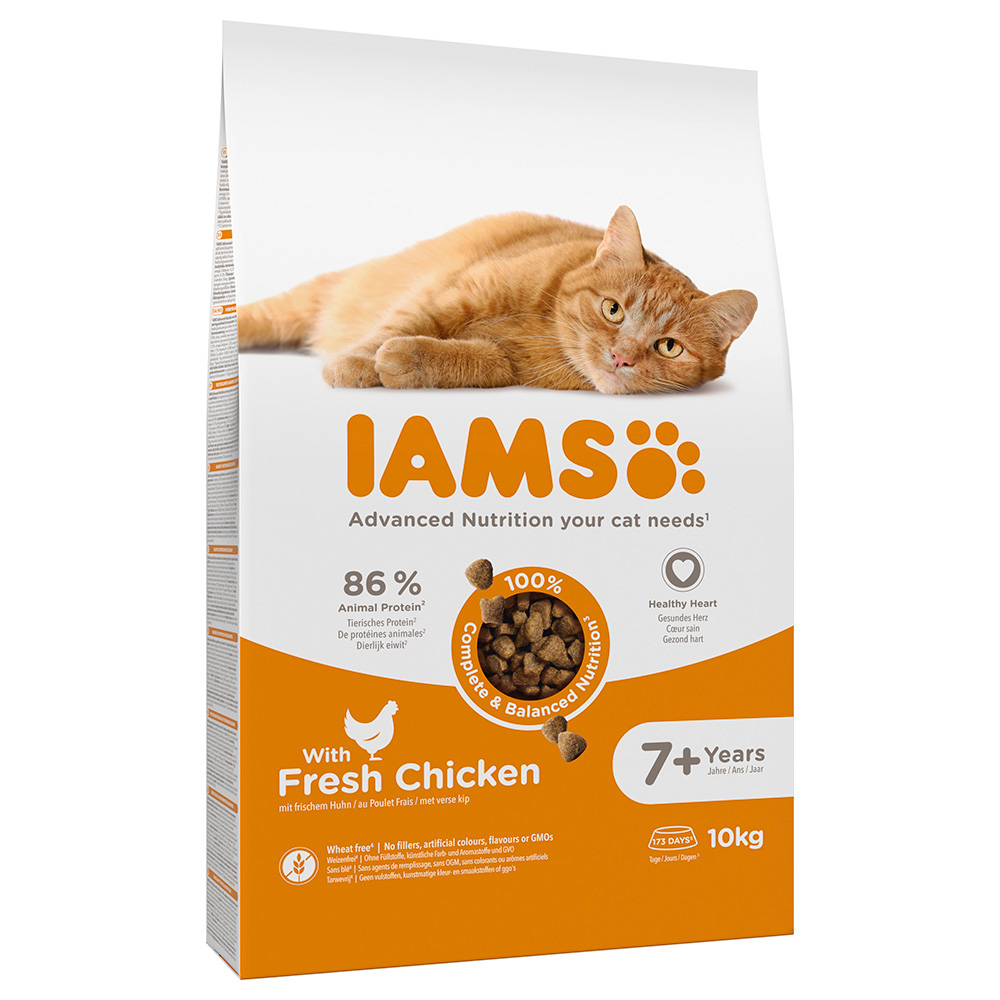 10 kg IAMS Advanced Nutrition zum Sonderpreis! - Senior Cat mit Huhn von Iams