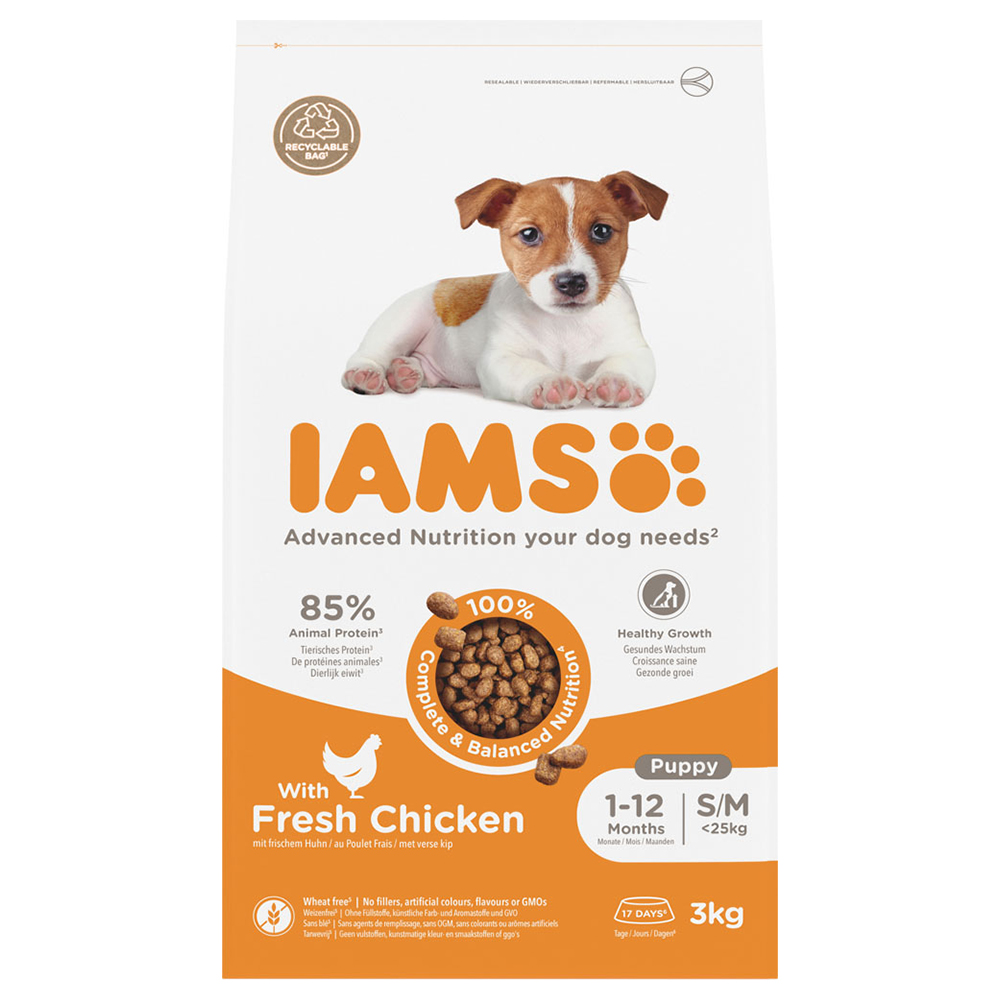 3 kg / 5 kg  IAMS Advanced Nutrition mit Huhn zum Sonderpreis! - 3 kg Puppy Small / Medium von Iams