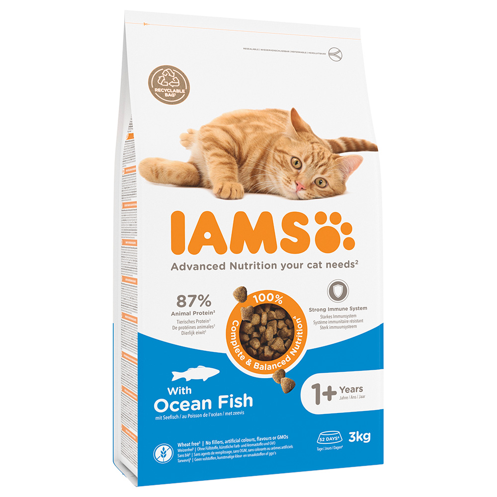 3 kg IAMS Advanced Nutrition zum Sonderpreis! - Adult Cat mit Seefisch von Iams