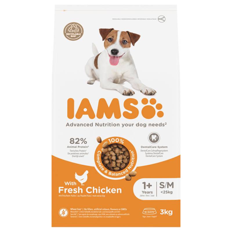 IAMS Advanced Nutrition Adult Small & Medium Dog mit Huhn - 3 kg von Iams