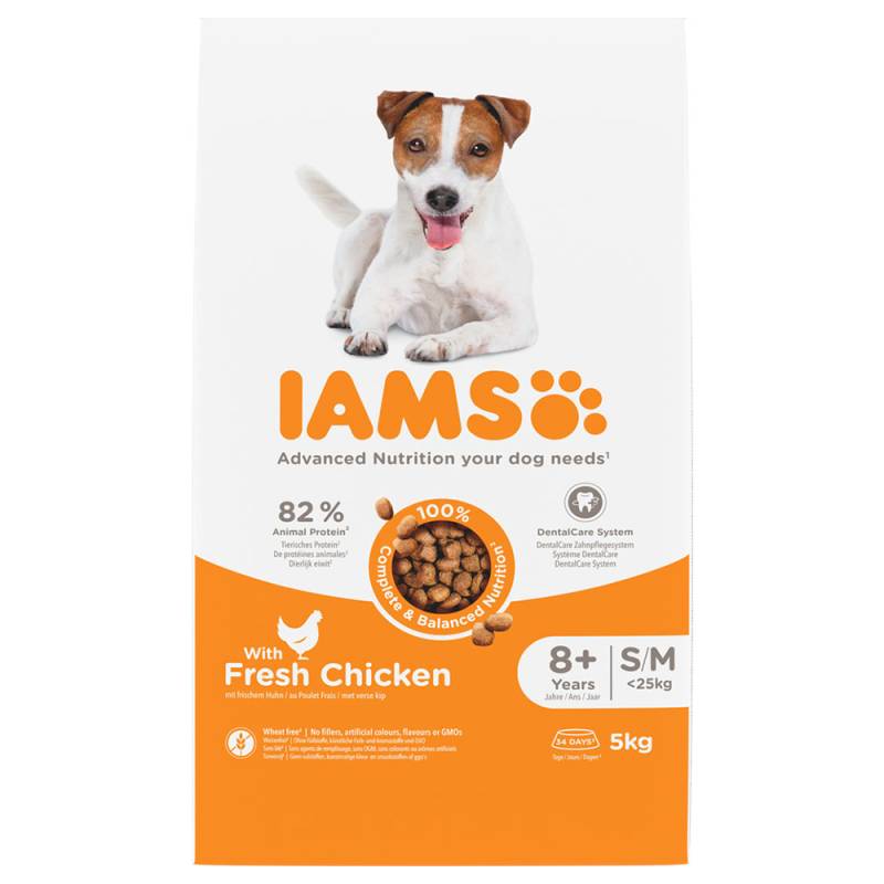 IAMS Advanced Nutrition Senior Small & Medium Dog mit Huhn - 5 kg von Iams