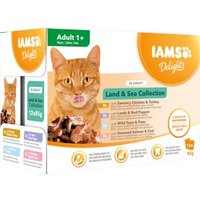 IAMS Delights Adult 12x85g Land & Sea Collection von Iams