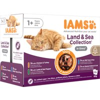 IAMS Delights Adult Land & Sea Mix - 12 x 85 g in Gelee von Iams