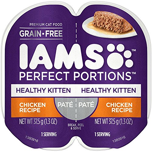 IAMS Perfect Portions Healthy Kitten Pate` Chicken Rezept (12 TRAYS = 24 Einzelservietten) von Iams