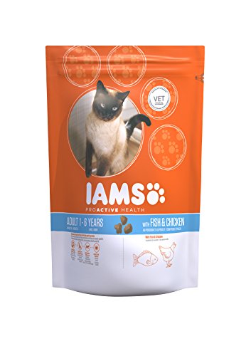 Iams Adult Trockenfutter mit Meeresfisch (für erwachsene Katzen, enthält viel hochwertiges tierisches Protein), 15 kg Beutel von Iams