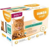 IAMS Delights Senior Land & Sea Collection 12x85g von Iams