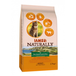 Iams Naturally Adult Lamm & Reis Katzenfutter 2,7 kg von Iams