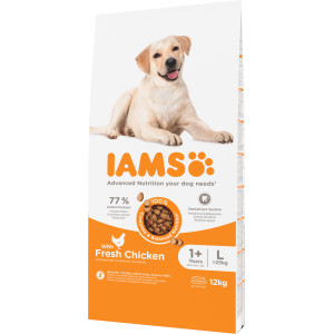 Iams for Vitality Adult Large mit Huhn Hundefutter 12 kg von Iams