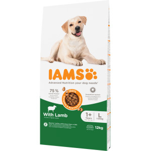 Iams for Vitality Adult Large mit Lamm Hundefutter 12 kg von Iams