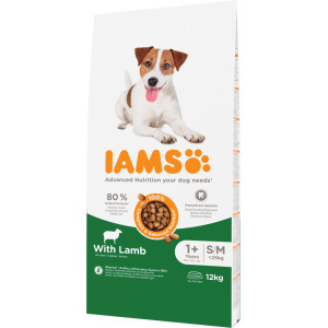 Iams for Vitality Adult Small Medium mit Lamm Hundefutter 12 kg von Iams