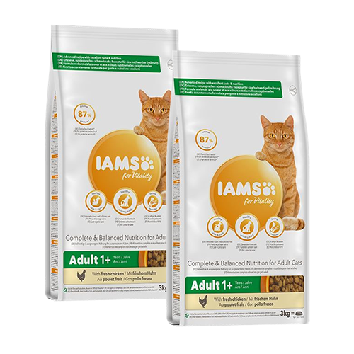 Iams Adult Katzenfutter mit Frischem Huhn 2 x 10 kg von Iams