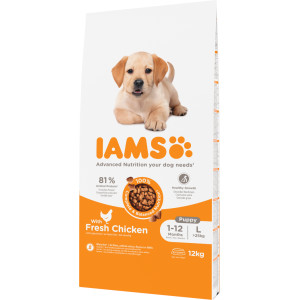 Iams for Vitality Puppy Large mit Huhn Welpenfutter 12 kg von Iams