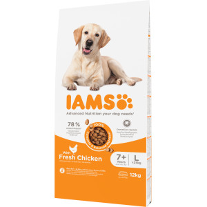 Iams for Vitality Senior Large mit Huhn Hundefutter 12 kg von Iams