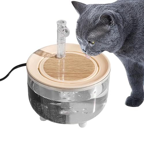 Ibuloule Automatischer Wasserspender für Katzen,Automatischer Wassernapf für Katzen - Hundetränkespender Katzentränke,Geräuschfreier Wassernapf fü Auto, Wasserspender für Hunde, Trinkbrunnen für von Ibuloule