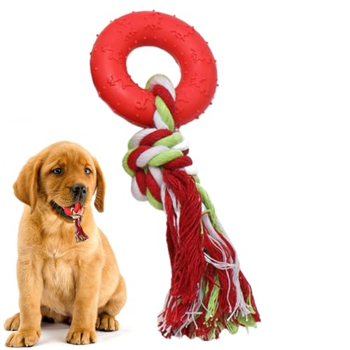 Ibuloule Hundeseil-Kauspielzeug, Mundpflege-Seil-Hundespielzeug, Weiches Hundespielzeug, zahnendes Haustierspielzeug, Welpenspielzeug in Lebensmittelqualität für Hunde, Welpen, zum Spielen von Ibuloule
