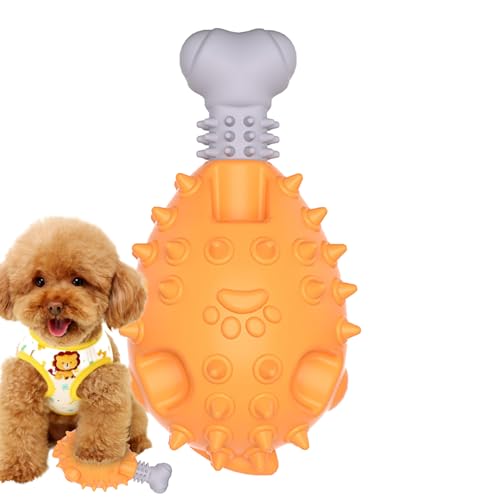 Ibuloule Quietschspielzeug für Haustiere, Kauspielzeug für Hunde - Interaktives Spielzeug in Hühnerbeinform | Interaktives und quietschendes Hundespielzeug zum Stressabbau bei Welpenhunden von Ibuloule