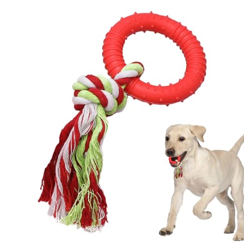 Ibuloule Seil-Kauspielzeug,Kauspielzeug für Hunde zur Mundpflege - Weiches Hundespielzeug, zahnendes Haustierspielzeug, Welpenspielzeug in Lebensmittelqualität für Hunde, Welpen, zum Spielen von Ibuloule