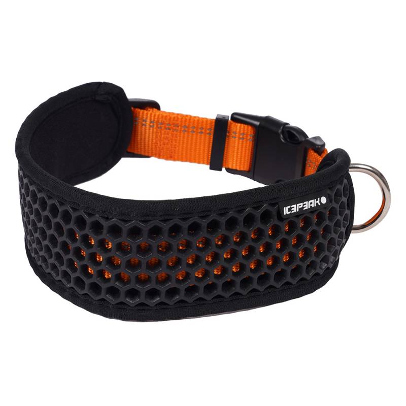 Icepeak Pet® Comb Halsband, orange - Größe M: 30 - 50 cm Halsumfang, 55 mm breit von Icepeak Pet