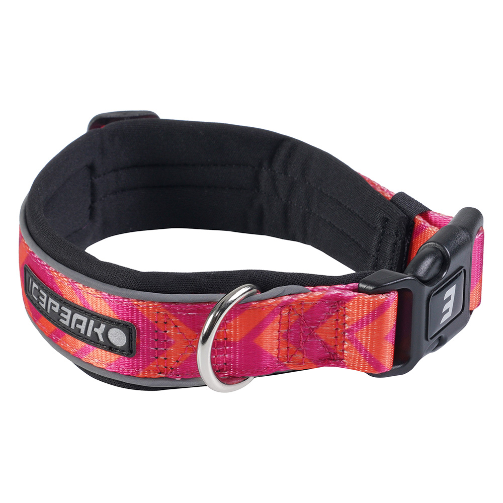 Icepeak Pet®Live Soft Halsband, cranberry - Größe L: 50 - 60 cm Halsumfang, 30 mm breit von Icepeak Pet