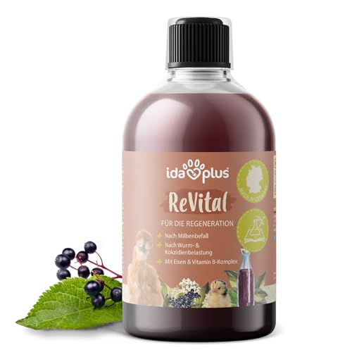 Ida Plus – ReVital 500ml – zur Fütterung nach Anti Milben & Wurmkur Behandlung – optimale Regeneration nach Milben-, Wurm- & Kokzidienbefall bei Hühnern & Geflügel – mit Eisen & Vitamin B-Komplex von Ida Plus