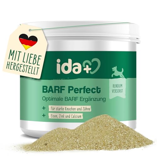 ida+ – Barf Perfect 400g – Barf Mineralien für Hunde – Magnesium für Hunde - Barf Zusatz Hund Komplett - Zink für Hunde - Calcium für Hunde - Barf Pulver Hund - Barf Zusatz Futter Hund - Gelenke Hund von Ida Plus