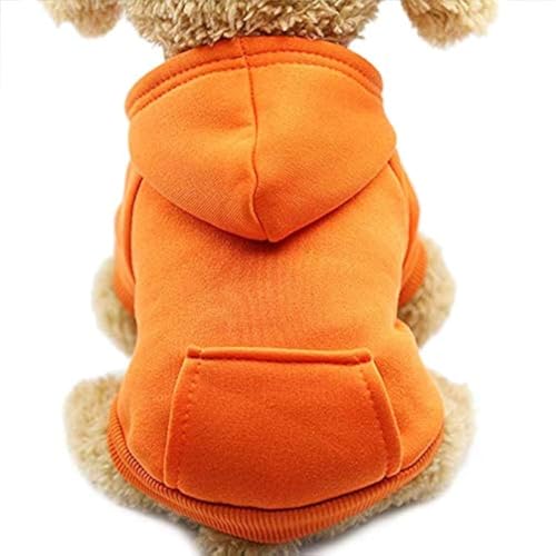 Idepet Hunde-Kapuzenpullover, Baumwolle Hundemantel Warme Jacke für Kleine Mittelgroße Hundewelpen Teddy Chihuahua von Idepet