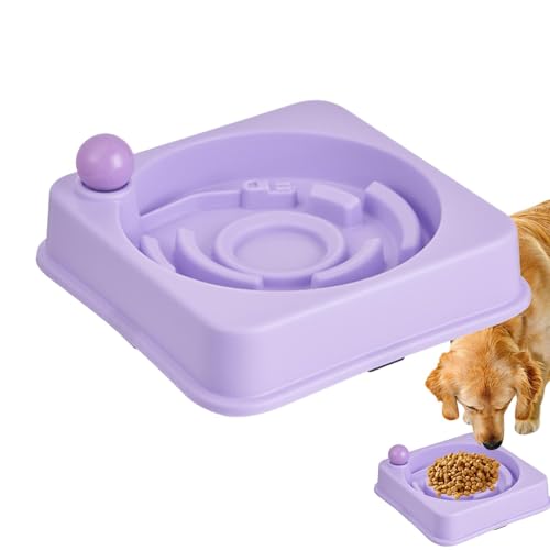 Idezek Hundefutternapf Slow Feed,Langsam fressende Hundenapf - Hochfester Slow Feeder Katzennapf Slow Feeder für Hunde,Praktischer Cat Slow Feeder Puppy Slow Feeder Bowl für Haustiere, Hunde, Katzen von Idezek