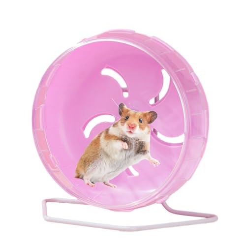 Idezek Leises Hamsterrad, Leises Hamsterrad | Hamsterräder Zwerghamsterspielzeug,5,5 Zoll leiser Spinner, leise Hamster-Übungsräder für Hamster, Rennmäuse, Mäuse, Igel von Idezek