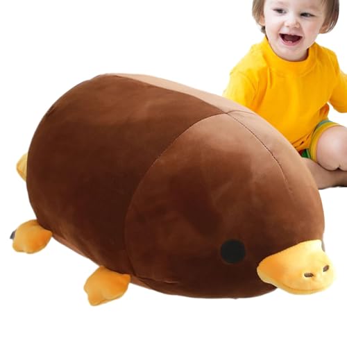 Idezek Schnabeltier-Plüsch, ausgestopftes Schnabeltier,Süßes Platypus Kissen - Schnabeltier, weiches Plüschkissen, Kuscheltiere für Mädchen und, Spielzeug, Entenschnabel, als Geschenk für Kinder von Idezek