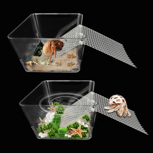 2 Packungen Einsiedlerkrebs-Pool – Ideale Einsiedlerkrabben-Tank-Kombination – Pool mit zuschneidbarer Kletterrampe 2 Packungen Einsiedlerkrebs-Pool – Ideale Einsiedlerkrabben-Tank-Kombination – Pool mit zuschneidbarer Kletterrampe von Iffitya