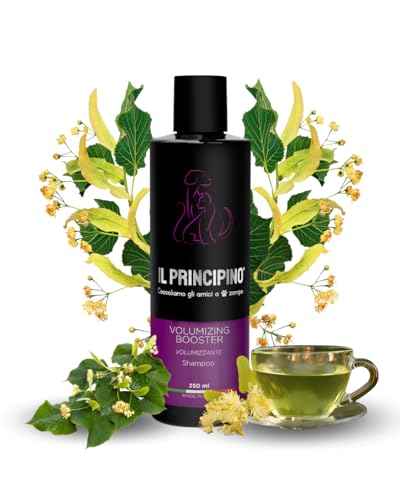 Il Principino Volumen-Shampoo für Hunde und Katzen, ideal für Pudel, Maine Coon, Barbon, Pomeraner, Spitz, Deutscher Schäferhund, mit Hyaluronsäure und botanischen Extrakten, 250 ml von Il Principino