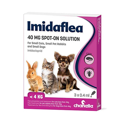 ImidaFLEA Spot On Flohbehandlung Katze/kleine Hunde/Kaninchen 40mg 3 Pipetten von ImidaFLEA