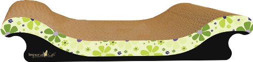 Imperial Cat Scoop Scratch and Shape Retro Lime Floral von Imperial Cat