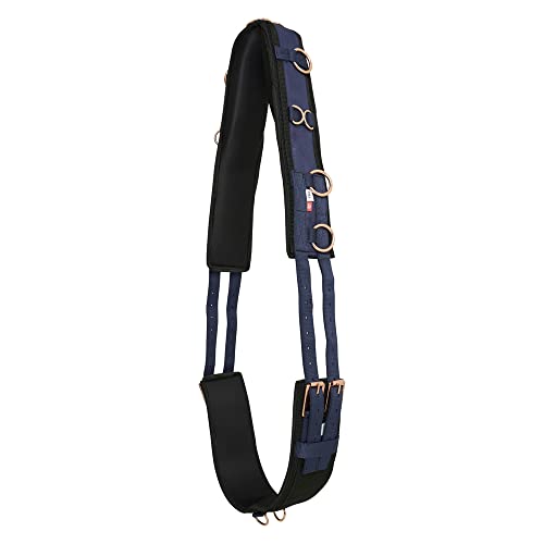 Imperial Riding Longiergurt Nylon Deluxe Navy/Rosegold Full von Imperial Riding