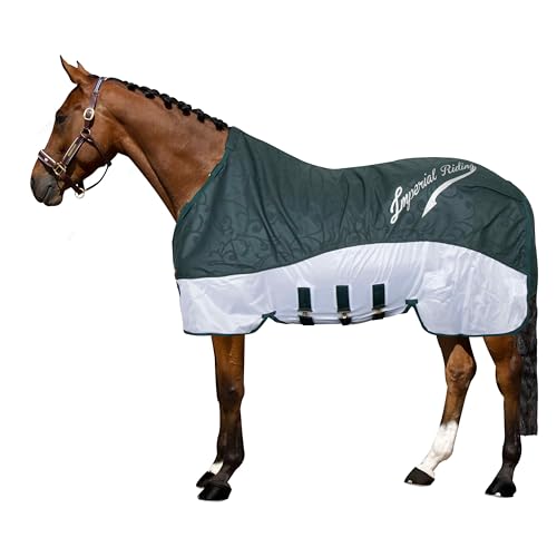 Imperial Riding Regen- & Fliegendecke Super-Dry 2-in-1-Decke ohne Halsteil, wasserabweisenden Deckschicht, Fliegenschutz durch atmungsaktives Mesh-Material, inkl. Bauchklappe, Dunkelgrün, 115 Imperial Riding Regen- & Fliegendecke Super-Dry 2-in-1-Decke ohne Halsteil, wasserabweisenden Deckschicht, Fliegenschutz durch atmungsaktives Mesh-Material, inkl. Bauchklappe, Dunkelgrün, 115 von Imperial Riding
