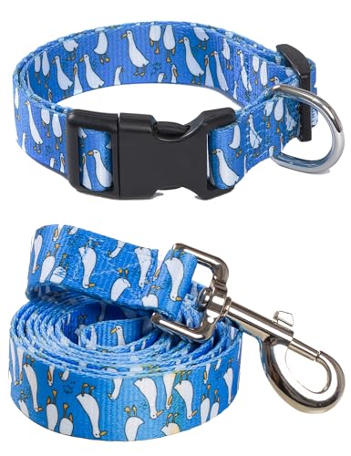 Impoosy Hundehalsband mit Entenmotiv, verstellbar, für kleine, mittelgroße und große Halsbänder, 2 Stück von Impoosy