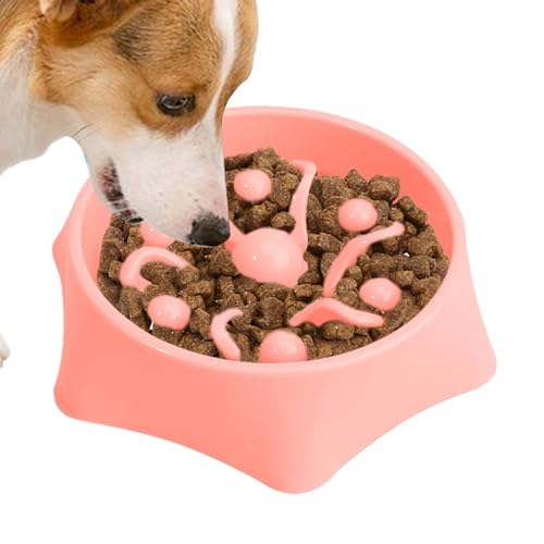 Imtrub Dog Dish Slow Feeder,Dog Slow Feeder, Bloat Stop Maze Hundegerichte, rutschfeste Hunde-Puzzle-Futternäpfe für gesunde Ernährung, Heimtierbedarf von Imtrub