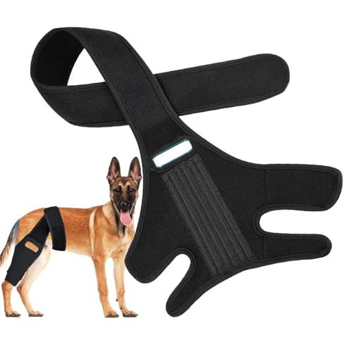 Imtrub Hunde-Beinbandage, verstellbare Hundearmmanschette, weiche und atmungsaktive Hundebandagen für Wunden, Hundebandagen, Beinbandagen für Hunde für Hinterbein für Kreuzbein von Imtrub