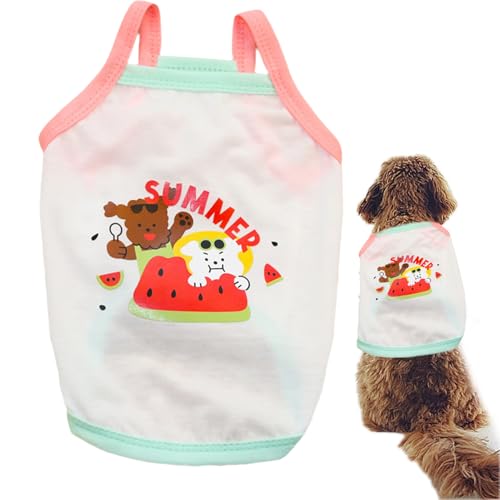 Imtrub Hunde-Shirt – Haustierkleidung für kleine Hunde, ärmellos, stilvoll, leicht, atmungsaktiv, bequem, Katzenanzug für Camping, , Spazierengehen, Training Imtrub Hunde-Shirt – Haustierkleidung für kleine Hunde, ärmellos, stilvoll, leicht, atmungsaktiv, bequem, Katzenanzug für Camping, , Spazierengehen, Training von Imtrub