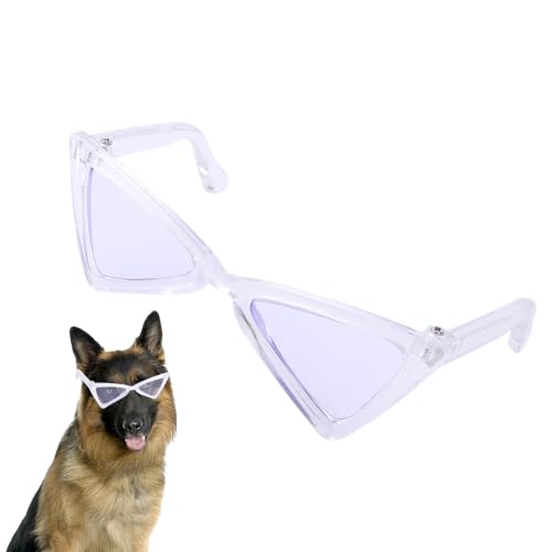 Imtrub Hundesonnenbrille,Süße Hundesonnenbrille | Lustige dreieckige Haustier-Sonnenbrille,Tierkostüm-Brille, süße Katzen-Sonnenbrille für Partys, Zeremonien, Ausflüge, Festivals von Imtrub