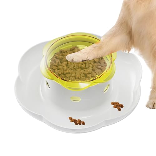 Imtrub Slow Dog Feeder,Dog Puzzle Feeder - Push Remote Slow Feeder-Puzzle | Futter-Puzzle-Futterspender, Futterspender-Spielzeug, lustiges Hundespielzeug für drinnen und draußen von Imtrub