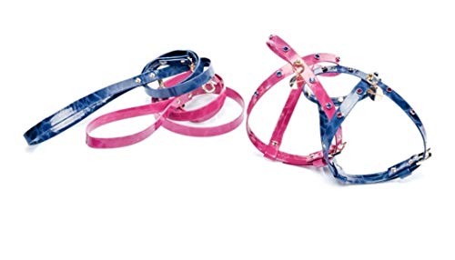 Inamorada Hundegeschirr + Leine aus der Kollektion Laguna, Rosa oder Blau (XS, Blau) von Inamorada