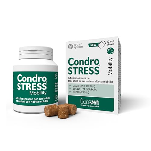 Innovet, Condrostress Mobility für Hundegelenke, unterstützt die Mobilität von Erwachsenen und älteren Hunden, mit Vitamin E und C, 60 Soft Chews leicht zu kauen Innovet, Condrostress Mobility für Hundegelenke, unterstützt die Mobilität von Erwachsenen und älteren Hunden, mit Vitamin E und C, 60 Soft Chews leicht zu kauen von Innovet