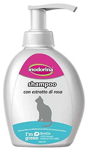 Inodorina Inodorina Katzenshampoo, Extrakt aus Rose, 300 ml, 255 g von Inodorina