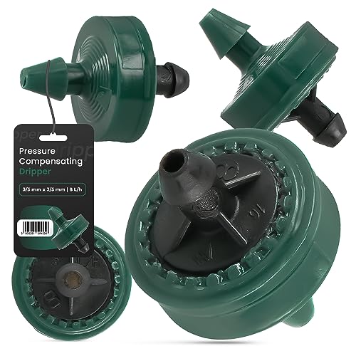 Instalguru Micro Sprinkler Druckausgleich 8L/h Drip Microbewässerung Tropfer Endtropfer Wassertropfer Zubehör für Bewässerungssysteme Professionelle Bewässerungsanlagen Pflanzen Garden von Instalguru