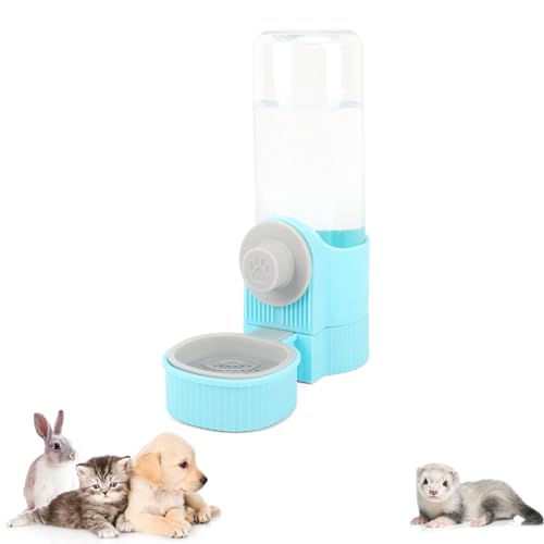 Käfig Hängender Siphon Wasserspender, Hängender Automatischer Hasenbewässerungsspender, Haustier Katze Kaninchen Schwerkraft Bewässerung, Käfig Wasserschale für kleine Welpen, Hasen, Frettchen, von Instenira