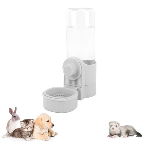 Käfig hängender Siphon Wasserspender, hängender automatischer Hasenbewässerungsspender, Haustier-Katze, Kaninchen, Schwerkraft-Bewässerung, Käfig-Wasserschale für kleine Welpen, Kaninchen, Frettchen, von Instenira