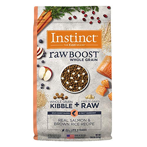 Instinct Raw Boost Kroketten für Hunde, Rezept für Lachs, 9 kg von Instinct